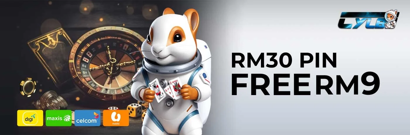 RM30 pin free reload promotion — RM9 reward